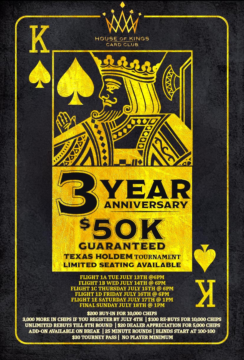 Poker Events El Paso, TX House of Kings Card Club