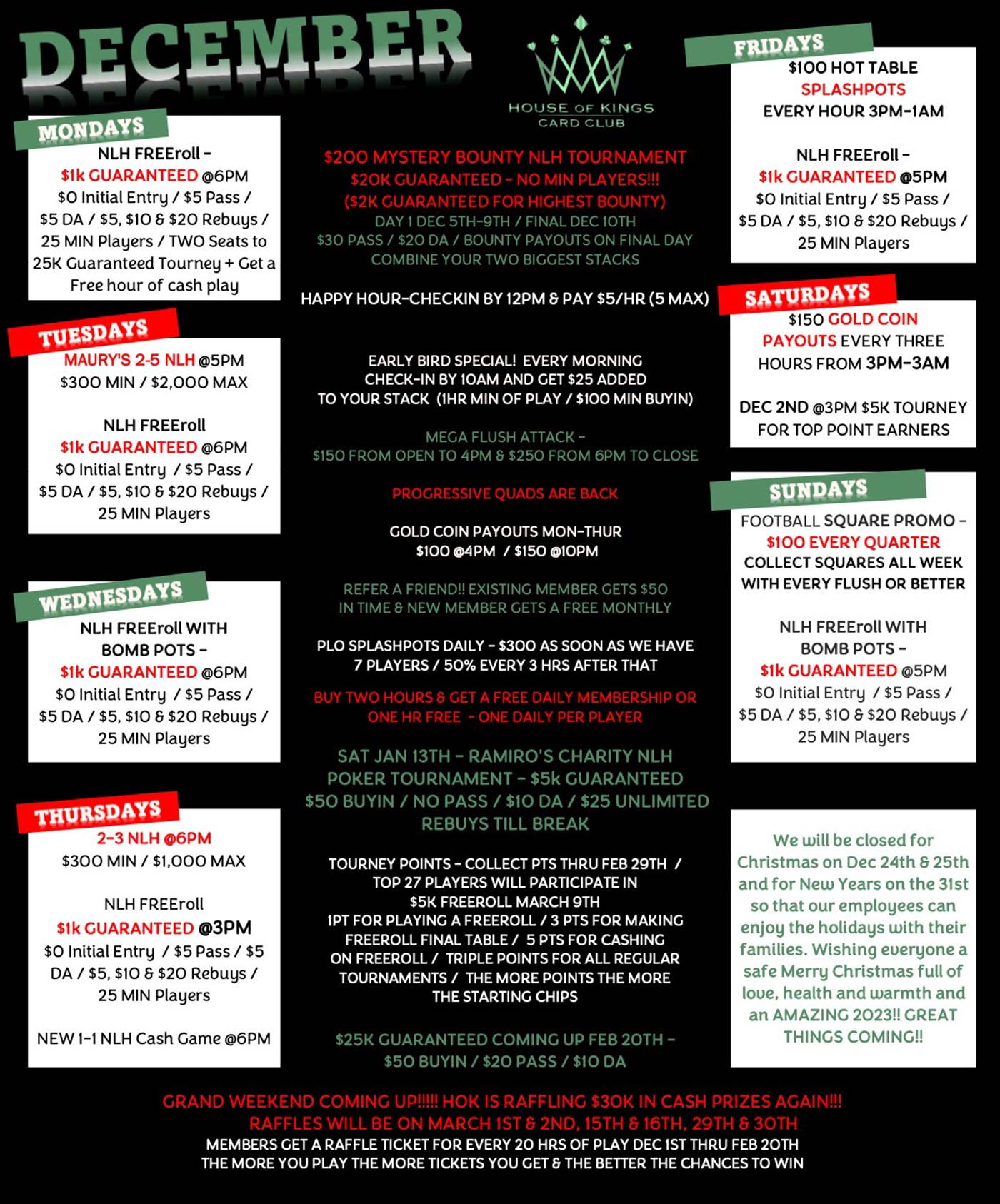 Poker Events El Paso, TX House of Kings Card Club